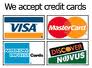 We Accept Credit Cards